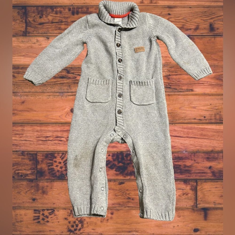 5 for $25🔥18M Carter's Grey Sweater Jumpsuit
